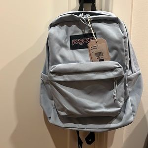 Baby blue Jansport backpack